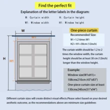 1pc Hanging Pleated Creamish Linen Sheer Curtain With Black Border, For Living Room - Multicolor - View 5