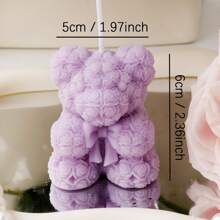 1pc Rose Bear Aromatherapy Candle, Lovely Decoration Wedding Partner Hand Gift Home Decoration,Valentine's Day Gift,Birthday Present,Christmas Decorations,Christmas Decor,Christmas Gifts,Room Decor