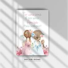 Kit 3 Quadros Aqui Dormem Duas Princesa, Quadro de irmãs Decoração de Casa Sala Quarto Infantil Meninas - Rosa Bebê - Visão 4