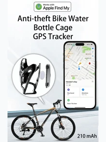 1PC ReFind Bicycle Hidden Anti-Theft Water Bottle Cage., Anti-Theft Bicycle Water Bottle Holder, GPS Tracker And Bike Lock For Bicycle, Ebike, Scooter, Outdoor Non-Stop, Group Tracking, Remote Precise Search, One-Button Calling Device