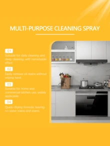 jakehoe The Kitchen Heavy Oil Cleaning Spray Can Effectively Dissolve Stubborn Oil Stains, Keep The Kitchen Clean, Fresh