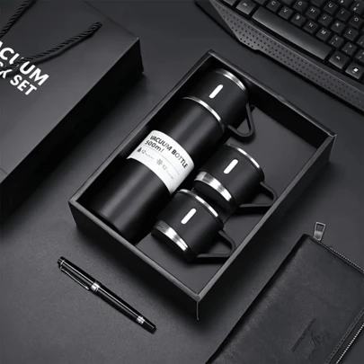 SOKANY 500ml Vacuum Insulated Bottle Set, Stainless Steel Vacuum Flask With Coffee/Hot Drink Cup, Suitable For Travel And Business Trip