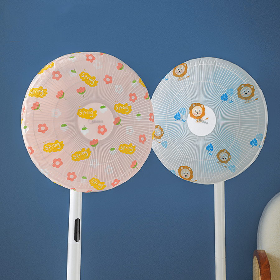 Funda protectora de tela redonda para ventilador de pie, cubierta protectora de tela para ventilador, colores surtidos