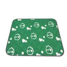 1-Pack - Reusable Dog Training Mat, 180*180cm/70.87*70.87in Super Large Size, Multiple Sizes Available, Suitable For Dog Cages, Floors, Sofas, Car Mats, Potties, Boxes, Cute Prints, Suitable For Most Dogs, Cats And Pets (Green Print)