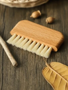 1 件装天然木质剑麻指甲清洁刷 - 符合人体工程学的粉色手柄指甲护理工具，适用于手部和脚趾，无味擦洗刷，用于去除角质层和污垢，非常适合美甲准备和修脚，耐用竹制材料，适合男士女士，旅行浴室配件 - 彩色 - 查看 2