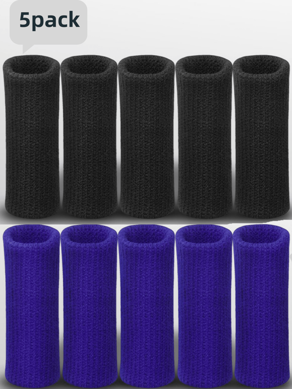 Set de 5 fundas para dedos, protectores de dedos deportivos, mangas de compresión para la artritis