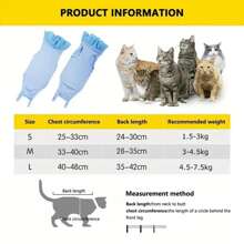 Lace Pet Cat Clothes, Post-Surgery, Spay/Neuter Recovery Vest For Pets, Anti-Lick Breathable Spay Recovery Shirts For Cats