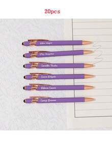 110 Stück/50 Stück/6 Stück/1 Stück individuell anpassbarer Multifunktions-Kugelschreiber, geeignet für Touchscreen-Smartphones & Computer, passend als Hochzeitsgeschenke, für den täglichen Gebrauch, zum Lernen, als Geschenk für Familie, Studenten, Lehrer, Eltern, Kollegen, dekorativ, wiederverwendbar, multifunktional, modern, farbig, süß, vintage, cartoon, witzig, Kawaii, Arbeiter, Kunden, für Geschäft/Arbeit/Büro, Mittelschüler, Oberschüler, Studenten, Uni-Studenten, Erstis, Zweitsemester, Untere Klassen