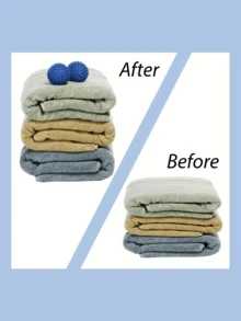 1/4/6个可重复使用洗衣球 - 免费洗衣机烘干球，柔顺剂替代品，高效去污脱毛配件。实心洗衣球。