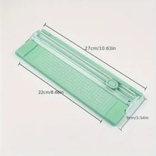 1件双向切纸刀 切纸刀英寸、厘米刻度显示A4切纸刀 便携式照片切纸刀 办公切纸神器 不锈钢刀头，锋利 - 彩色 - 查看 19