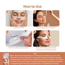 foreverlily Foreverlily Eye Massager Relieves Eye Fatigue Eyes Massage Glasses Eye Fatigue Relief Massager Under-Eye Glasses Massager