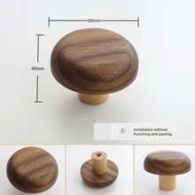 Nordic Pebble Shaped Wall Mounted Coat Hook Natural Wood Clothes Hanger Decorative Key Hat Scarf Handbag Storage Hanger Bathroom Rack - Many - View 14