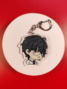 1pc BL Comic Anime Manhwa "Lost In The Cloud" Acrylic Keychain Series Cute Cartoon Keyring Bag, Suitcase Accessory Phone Pendant Car Ornament. - Multicolor - View 9