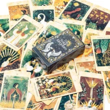 Juego de Tarot El Reino Solar, set de 78 cartas oracle para la percepción cósmica y la adivinación, edición en inglés, juego de mesa - Multicolor - Ver 4