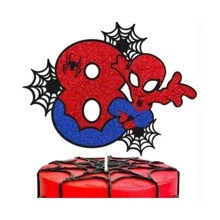 Disney 1pc Disney Spider-Man Birthday Cake Topper, Spider-Man Themed Birthday Party Cake Decoration