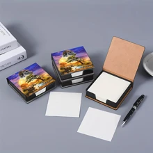 Confezione di notes adesive decorative con motivi artistici, senza strass, organizer da scrivania non adesivo con 160 pagine firmate per attività e registrazione di idee quotidiane