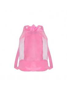 1 pieza Bolsa de almacenamiento plegable multifuncional, bolsa de malla para juguetes de playa, organizador de almacenamiento, bolso de mano, organizador de juguetes de viaje de gran capacidad, portátil para el verano - Varios colores disponibles