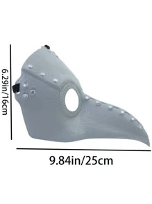 Máscara de Médico com Bico Longo de Praga, Fantasia de Halloween Festa Punk Plástico Adereços Cosplay Presente, Máscara Assustadora para Casa Mal-Assombrada e Sala de Fuga