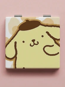 Sanrio 1 قطعة من مرآة المكياج - المرآة الصغيرة المطوية والمحمولة بتصميم القطة الوردية الكرتونية "ساينوريو"، ذات وجهين - هدية مثالية للسفر أو الأزواج، مع شخصيات لفطائر القرفة وبودنج بومبوم، تصميم جميل ل- "ميلودي" و"هالو كيتي" - ديكور منزلي أو حمام، صندوق تخزين مكياج صيفي، شخصيات كرتونية كيوت، كلب بودنج، (بعض الأجزاء قد تكون عشوائية)