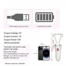 1pc Facial Hair Remover Threader, Women's Electric Cordless Rechargeable Epilator For Face, Fine Chin, Upper Lips, Arms, Legs And Back