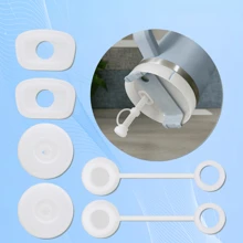 6pcs Cup Straw Splash-Proof Lid & Sealing Gasket Accessories, Compatible With 40oz And 30oz Cups, Includes Straw Lid, Leak Stopper, And Spill-Proof Cap, Clear Color (Please Select The Correct Version)