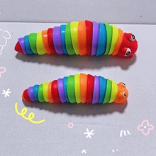 Adorable Creative Caterpillar Sensory Squeeze Toy For Stress Relief And Fun, Smooth Texture, Suitable For Office, School, Men And Women, An Ideal Gift For Parties, Holidays (Random Color)