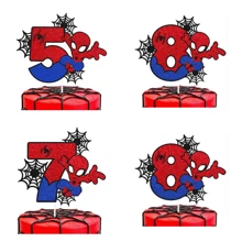 Disney 1pc Disney Spider-Man Birthday Cake Topper, Spider-Man Themed Birthday Party Cake Decoration