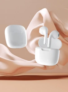 Auriculares inalámbricos verdaderos - compatibles con Apple y Android, con micrófono incorporado, resistentes al sudor, hasta 24 horas de duración de la batería - Blanco, Auriculares > Inalámbricos, Airbus's, Para estuche de Airpuds, Para Airpuds