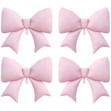 Giant Pink Bow Foil Balloon, Party Birthday BabyShower Bridal Engagement Wedding Decorations Party Supplies - Multicolor - View 3