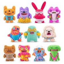 ZURU ZURU Fuggler Vacay Vibes, Monstruo feo y gracioso, Peluche de 9 pulgadas, Coleccionable, Juguete (Greedy Grinner)
