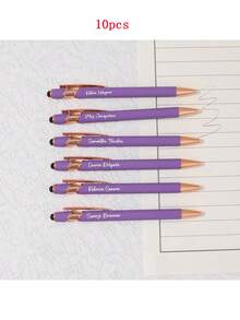 110 Stück/50 Stück/6 Stück/1 Stück individuell anpassbarer Multifunktions-Kugelschreiber, geeignet für Touchscreen-Smartphones & Computer, passend als Hochzeitsgeschenke, für den täglichen Gebrauch, zum Lernen, als Geschenk für Familie, Studenten, Lehrer, Eltern, Kollegen, dekorativ, wiederverwendbar, multifunktional, modern, farbig, süß, vintage, cartoon, witzig, Kawaii, Arbeiter, Kunden, für Geschäft/Arbeit/Büro, Mittelschüler, Oberschüler, Studenten, Uni-Studenten, Erstis, Zweitsemester, Untere Klassen