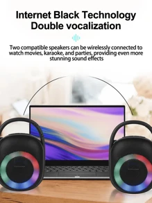 Mini Bluetooth Speaker CLIP 5 Pro, Wireless Bluetooth Speaker, Outdoor, Clip Design, Support SD Card, RGB Colorful Lights
