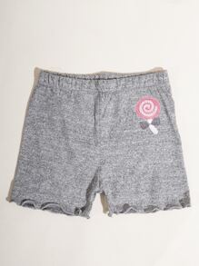 3 Pairs Kids Lollipop Pattern Safety Pants, Soft & Skin-Friendly With Ruffle Hem Leggings