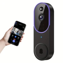 1080P WiFi Video Doorbell Camera, Wireless Indoor/Outdoor Security Camera, Cloud Storage, 2.4G WiFi Only, AI Detection, Instant Alerts, Night Vision, Two-Way Audio - Multicolor - View 1