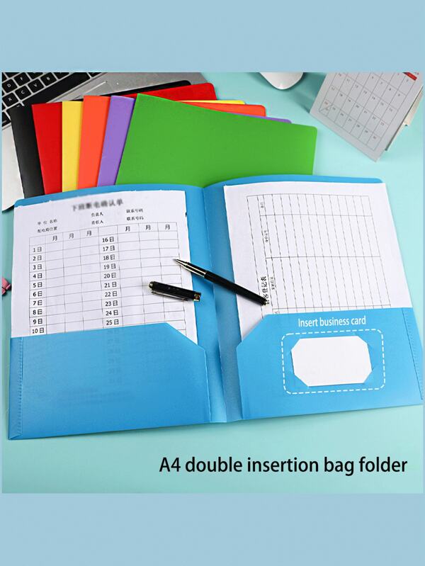 Hot Selling Folder, Office Storage File Folder, Lette Size Double Insertion File Bag, File Bag,Back To School,School Supplies