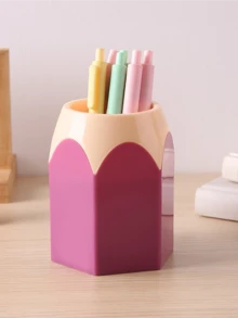 1/5 pièces Tasses en forme de crayon pour distributeurs de crayons en classe, porte-crayons mignons en vrac, contenants colorés pour pinceaux de maquillage de bureau à domicile, cadeaux scolaires, rangement de papeterie, accessoires de bureau éducatifs, ensemble de porte-stylos créatifs pour enseignants et étudiants, organisateurs de bureau pratiques, solutions de rangement scolaire vibrantes, fournitures de bureau polyvalentes pour la classe - Multicolore - Voir 17