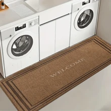 1pc Simple Color Kitchen Mat, Quick Drying Pad - Bathroom, Living Room, Hotel, Easy To Clean, Washable, Carpet, Kitchen Accessory