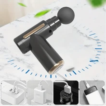 Pistola de fascia - Asiento muscular - Instrumento eléctrico corporal de percusión profesional de fisioterapia de grado multifuncional mini eléctrico para hombros, cuello, cintura y espalda