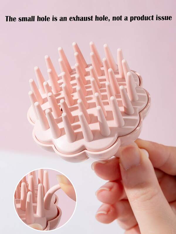 1 pièce Brosse de shampooing à dents douces en forme de citrouille, peigne de massage du cuir chevelu pour hommes et femmes, donnez à votre cuir chevelu un spa, brosse de shampooing ménagère, peigne de nettoyage à double usage sec et humide, brosse à dents grossières pour le nettoyage du cuir chevelu et anti-démangeaisons