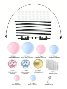1/2 Sets Ballon Bogen Set, bruchsicher und einfach zusammenzubauen, geeignet für Begrüßungsfeiern, Geburtstage, Hochzeiten und Feiertags-Dekorationen