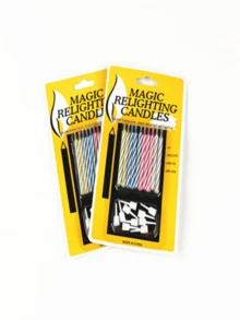 10pcs/Box Unblowable Wax Candles, Magic Candles, Creative Prank & Novelty Trick Props - Multicolor - View 9