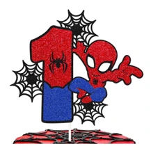 Disney 1pc Disney Spider-Man Birthday Cake Topper, Spider-Man Themed Birthday Party Cake Decoration