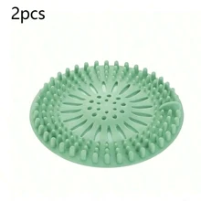 1pc/2pcs/3pcs/4pcs Silicone Shower Drain Hair Catcher, Anti-Clog Sink Strainer, Deodorizing Drain Filter, Kitchen Sink Hair Stopper, Prevent Sewer Clogs