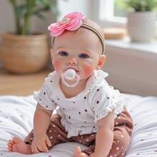 New Arrival Blue Eyes 19 Inch 48 CM Reborn Baby Dolls Soft Cloth Body Girl Bebe Reborn Realistic Newborn Baby Dolls Real Life Baby Toys For Kids Age 3+ - 彩色 - 查看 6