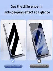 [3 Stücke/Pack] Sichtschutzfolie kompatibel mit OPPO Smartphones, volle Bildschirmabdeckung, hohe Auflösung, stoßfest, explosionsgeschützt, fingerabdruckfrei, kratzfest, 9H Härte, verbesserter Datenschutzwinkel