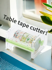 1 Stück Multifarbiger vielseitiger Bürobedarf Tapetenspender, Bandschneider, Tape Organizer, magnetische Tape Aufbewahrungsbox, Schreibtischorganizer, Schulmaterial, Rückkehr zur Schule
