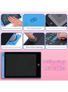 6,5 Zoll / 8,5 Zoll / 10 Zoll / 12 Zoll Schreibtablett, Doodle Board, tragbares Zeichenbrett, elektronischer Schreibblock, löschbarer Zeichenblock, wiederverwendbar, geeignet für Kunst und Handwerk, zu Hause, in der Schule und im Büro