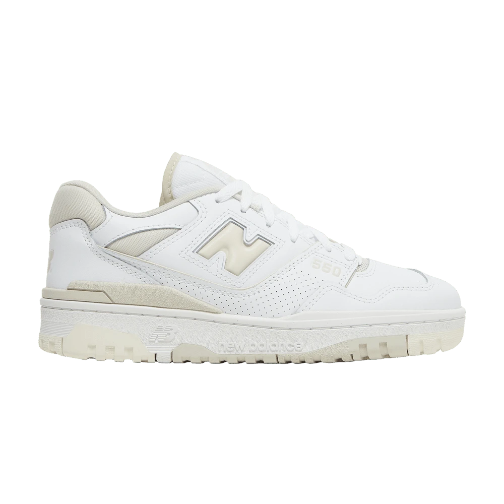 New Balance Womens 550 'Silver Birch' (Women's Sizes) White/Silver Birch BBW550WS Autumn New - White - View 1