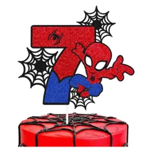 Disney 1pc Disney Spider-Man Birthday Cake Topper, Spider-Man Themed Birthday Party Cake Decoration