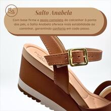 Modare Ultracomfort Women's Wedge Sandal Everyday Casual Rhinestone Strap Detail - Lạc đà - Xem 9